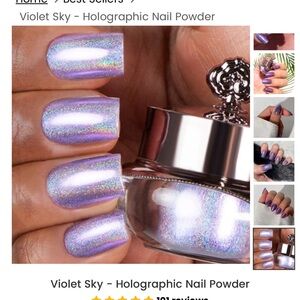 Sistaco Violet sky mineral nail powder nail powder